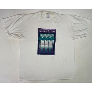 VINTAGE University Of Miami School Of Music Festival 1997 T-shirt Men XL USA 90s